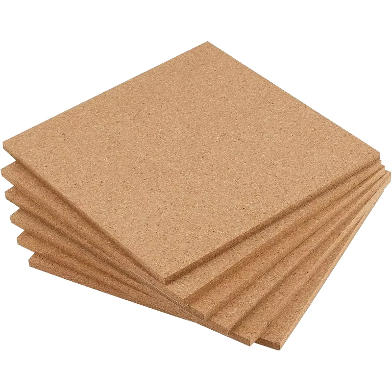Kukesi Cork Board Natural Wall Bulletin Boards Cork Tiles Pack of 6