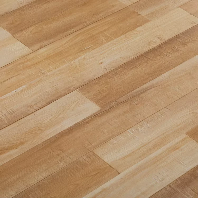 Laminate Flooring 12mm Thickness AC3 Wear Resistant Click Smooth Surface Bathroom Use HDF Material Modern Design