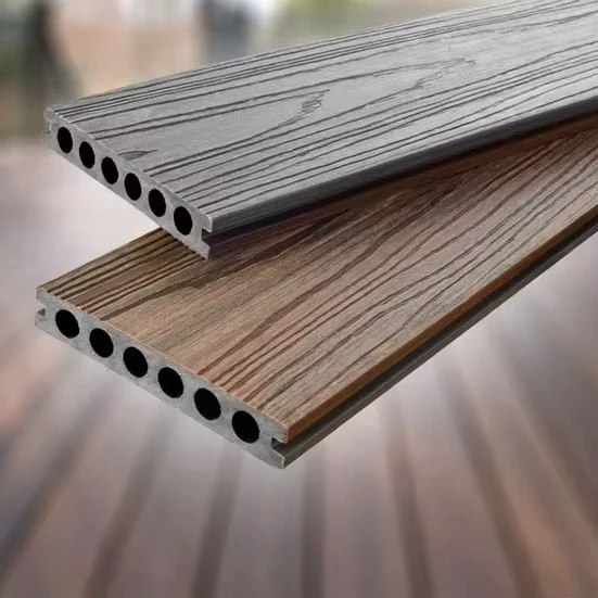 Landscape Decking Outdoor Composite Decking Factory Wood Grain WPC Plastic Composite Decking for Patio Garden