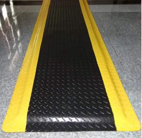 Leenol Yellow/Black Cleanroom ESD Anti Fatigue Mat Industrial Antifatigue Mat ESD Anti fatigue PVC Floor Mat