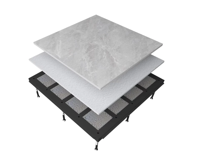 Lightweight Dry Raised Floor System Anti Static Flooring Thermal Acoustic Insulation for Server Room Cleanroom
