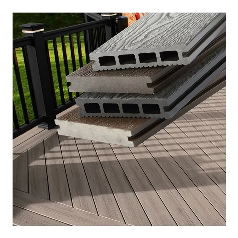 Longtime Interlock Outdoor Composite Decking Tile DIY Wpc Tiles Wood Plastic Decking