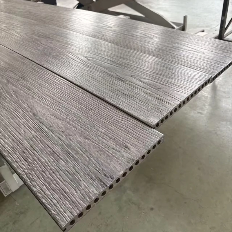 Low Maintenance Weather Resistant Anti UV WPC Decking Splinter Resistant Wood Plastic Composite Flooring