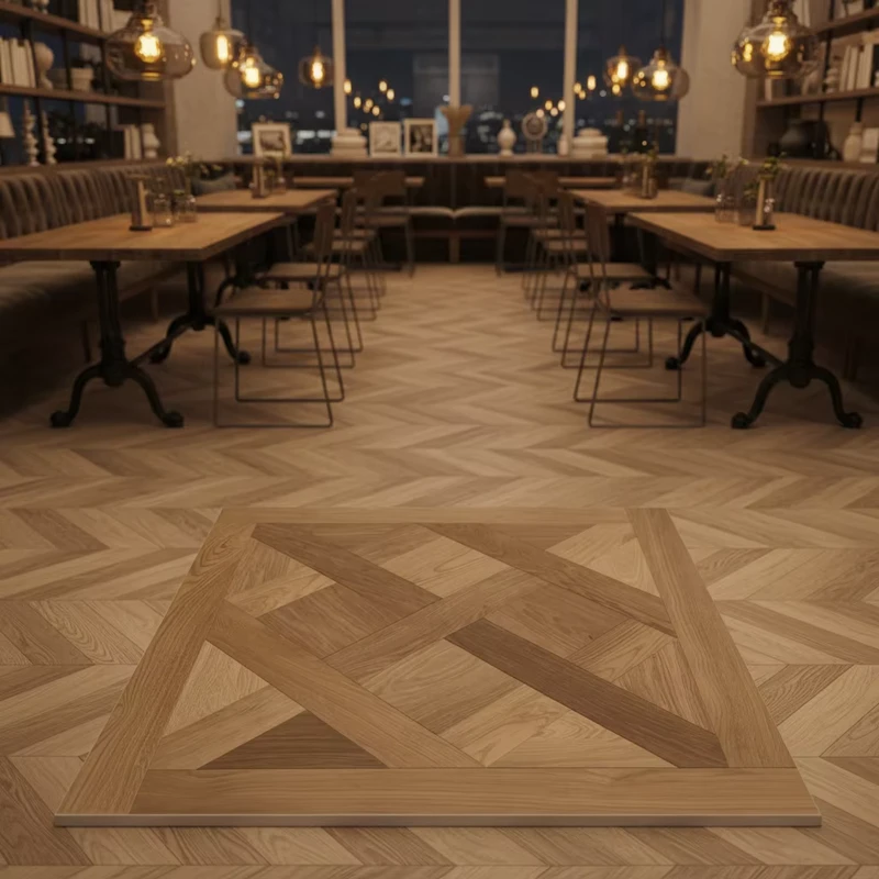 Luxury Black Walnut Parquet Engineered Wood Flooring Smooth Click Lock Installation Modern for Bathroom Villa Use Dark Finish