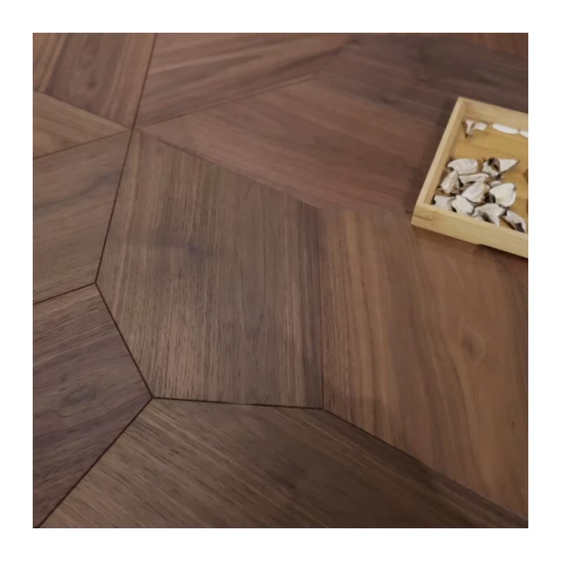 Luxury Engineered Wood Floor Customized Parquet Engineered Wood Flooring for Indoor Easy to Maintain Flower Shape Wood Floor