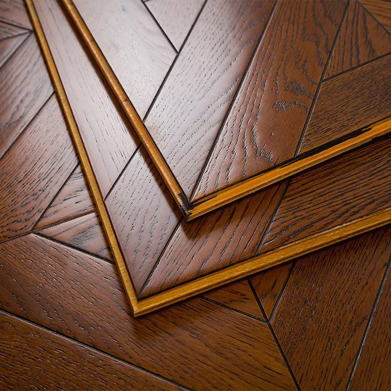 Luxury Modern Design Engineered Wood Flooring Oak Herringbone Chevron Styles for Indoor Decoration Engineered Flooring