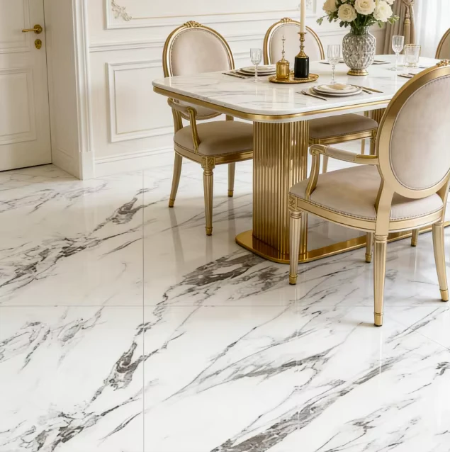 Luxury Stone Tiles 750*1500 Marble Tiles White Hotel Lobby Anti slip Porcelain Tiles Large Sized Wall Tiles