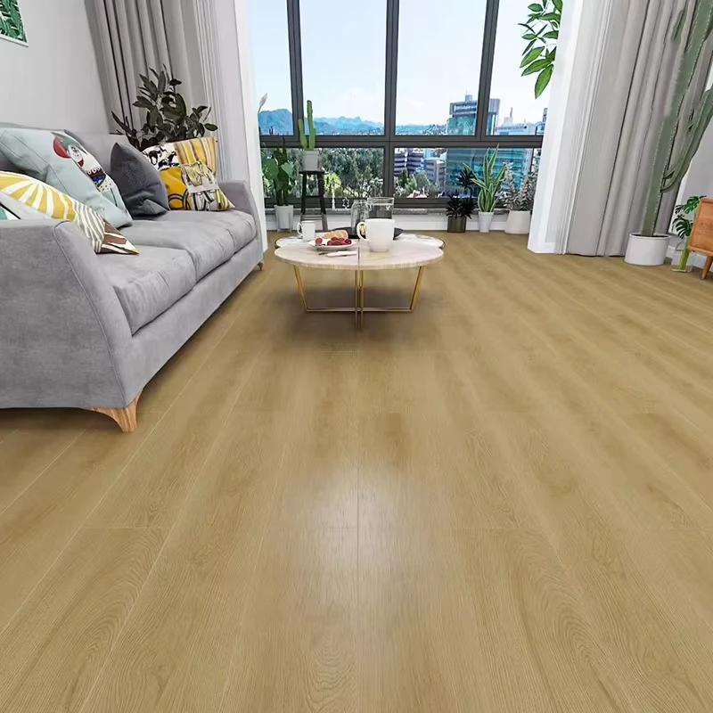 Manufacturer Supplies Three layer Solid Wood Composite Flooring Smooth Click Thickened for Living Rooms