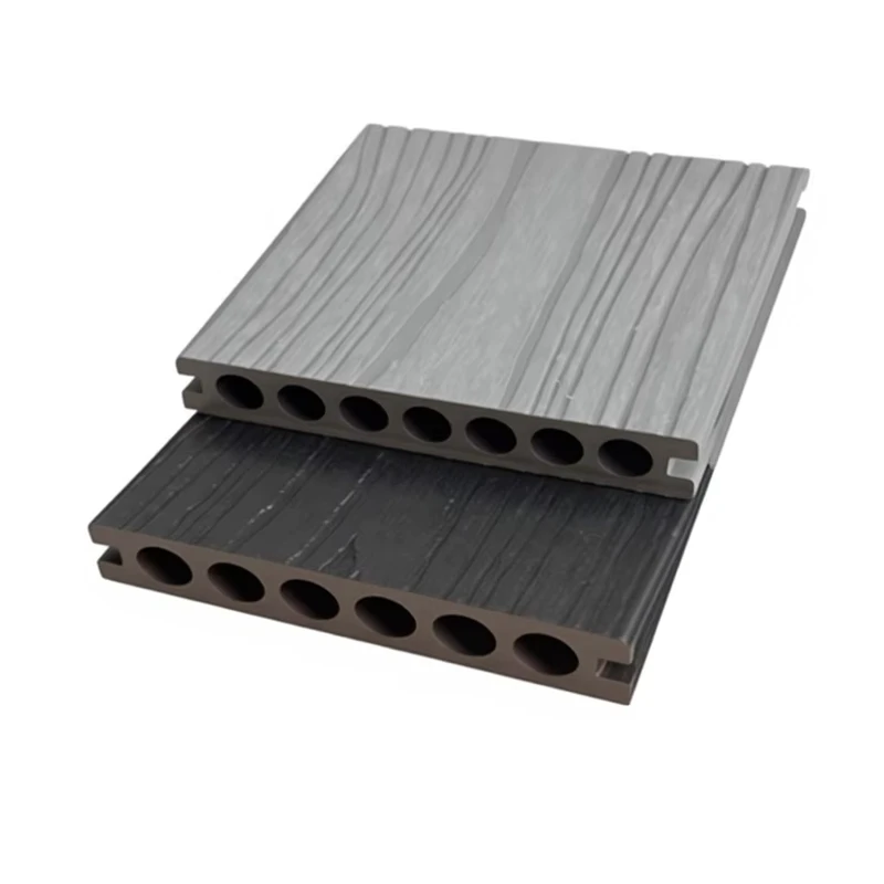 Modern 2nd Generation Co Extruded Wood Plastic Flooring Waterproof Brushed 360 Protected Eco Friendly Click Decking Garden