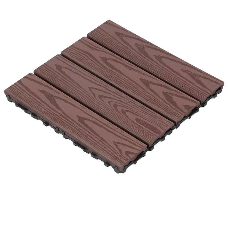 Modern 30×30 Square Interlocking DIY Composite WPC Deck Tile Waterproof Crack-resistant for Outdoor Indoor Use Kitchen Garden)