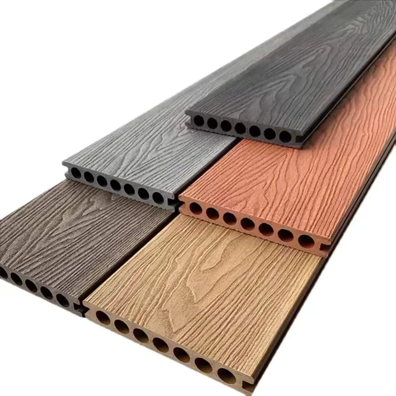 Modern 3D Embossed Wood Grain Deck Waterproof WPC Outdoor Wood Plastic Composite Decking