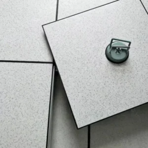 Modern 600mm Anti Static Access Floor System Cement Infilled Steel With Ceramic HPL Finish for Office Buildings