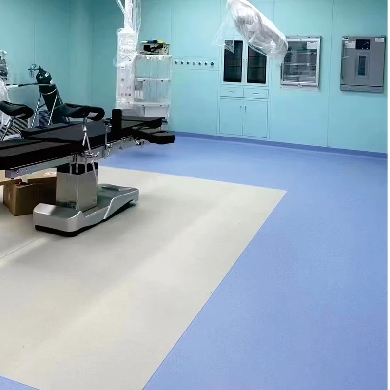 Modern Adhesive Anti slip Anti static Fireproof Waterproof Eco Friendly Vinyl PVC Flooring for Hospital Mall Hotel School