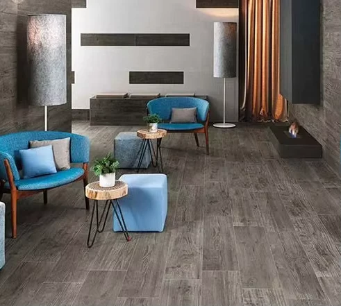 Modern Anti-slip Water Resistant Plain Indoor Color Wood SPC PVC LVT Click Flooring