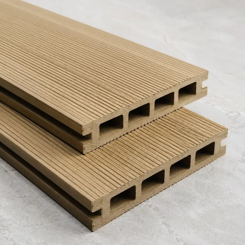 Modern Co Extrusion WPC Decking 135x25mm for Exterior Garden Outdoor Use Waterproof Fireproof Eco Friendly Anti Slip Wear