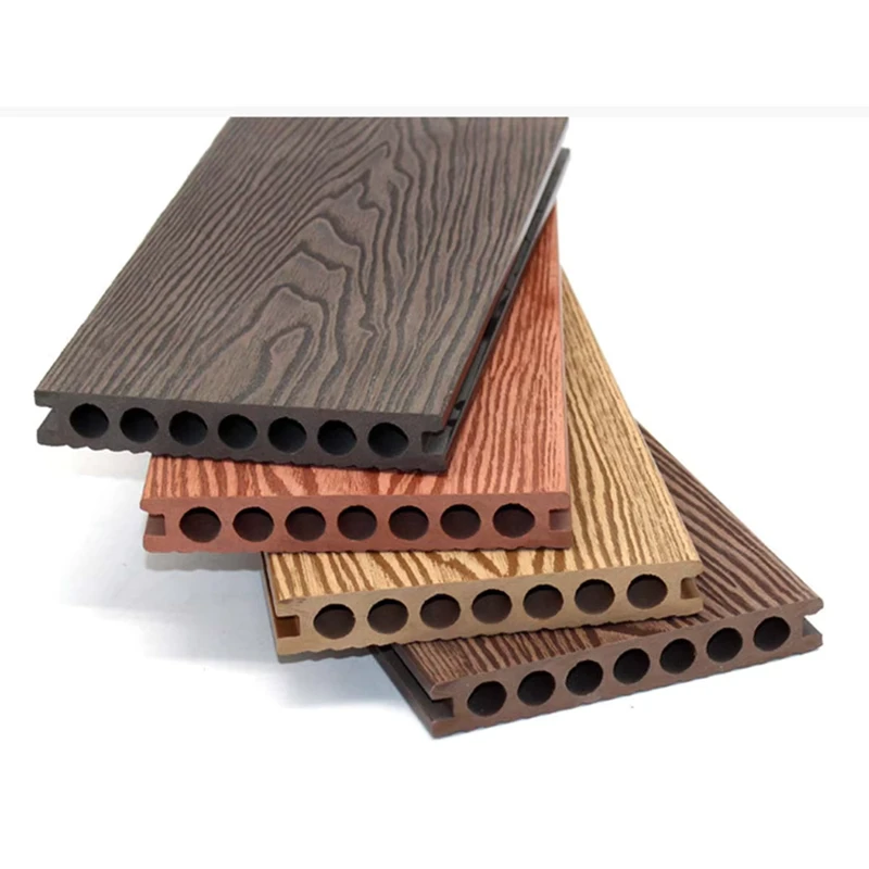 Modern Co-Extrusion WPC Decking Waterproof Anti-Slip Outdoor Wood Grain Flooring Square Composite Plastic Deck for Garden