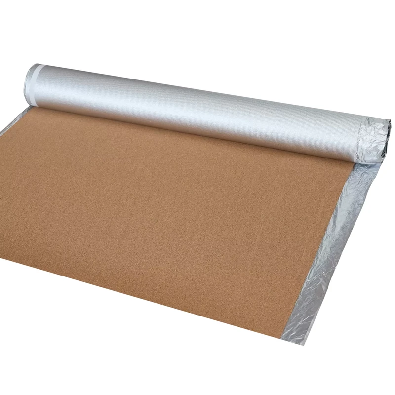 Modern Cork Floor Heating Film Underlayment Moisture proof Soundproof Shock Absorption Eco Friendly Durable