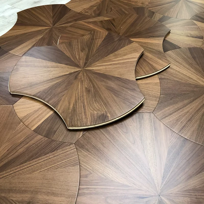 Modern Luxury Oak Solid Wood Indoor Floor for Bedroom & Living Room Click Lock Hardwood Flooring for Villas & Indoor Use