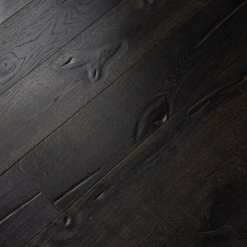 Modern Design Light Grey Smoked White Oak Engineered Wood Flooring for Villa Interior Decoration