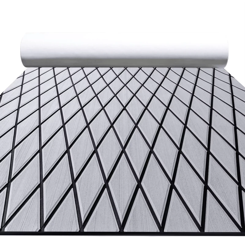 Modern Design Self Adhesive Square EVA Multilayer Engineered Wood Flooring 18mm Waterproof Outdoor Use Easy Click Brushed Double