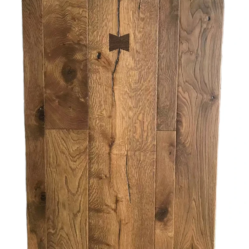 Modern Design Smooth Wire Brushed Birch Multilayer Engineered Hardwood Flooring 20mm Rustic Dark Water Resistant Easy Indoor