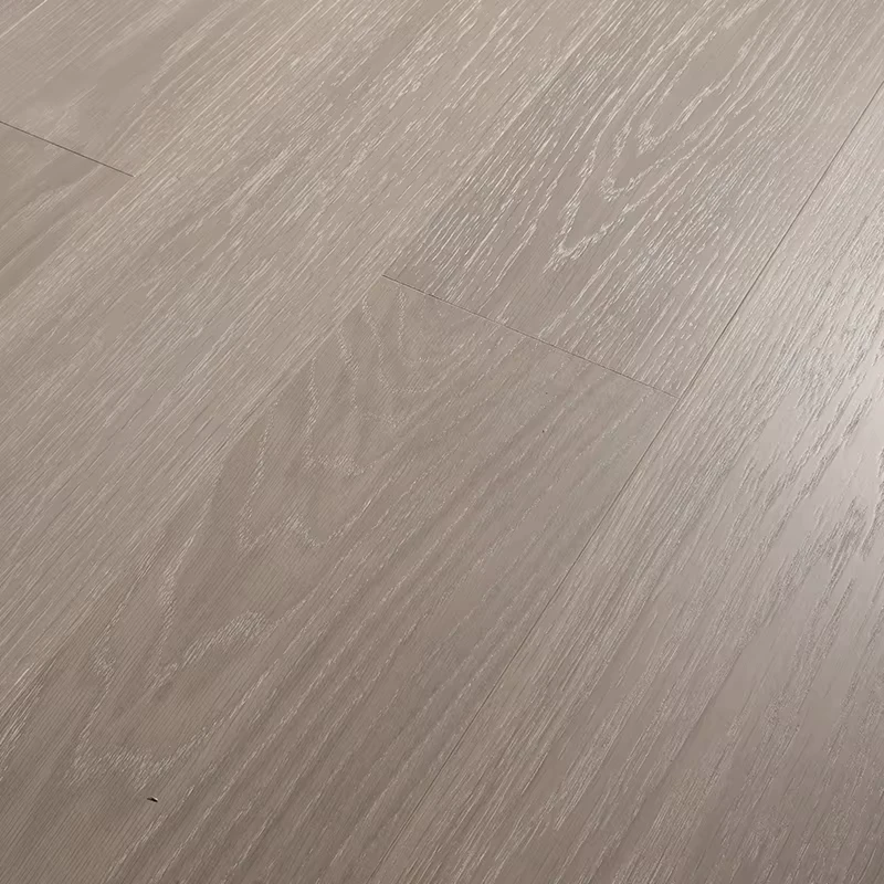 Modern Design White Oak Flooring Wide Plank Engineered Hardwood Waterproof Indoor Use Living Room Brushed Technics