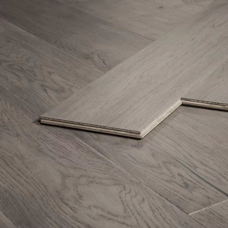 Modern Designed Outdoor Engineered Oak Wood Flooring Brushed Technics for Your Sweet Home Room