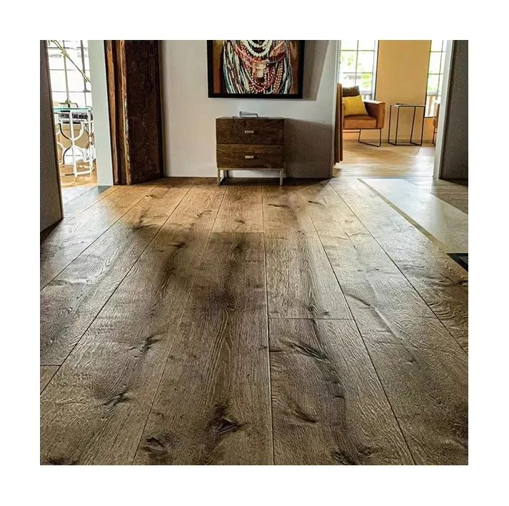Modern Distressed Oak Hardwood Flooring Size 4000 X 300 X 20MM Waterproof Multilayer Engineered Wood Indoor