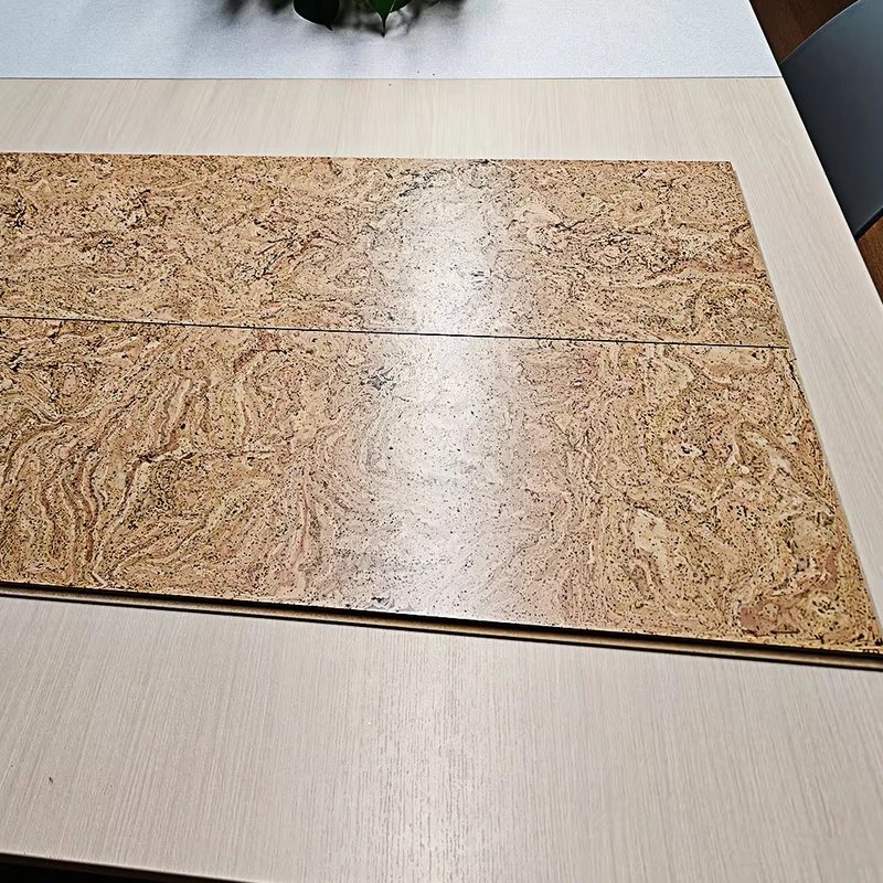 Modern Eco-Friendly Cork Gym Floor Mat Interlocking Waterproof Flooring Tiles High Sound Insulation Anti-Slip for Fitness Room