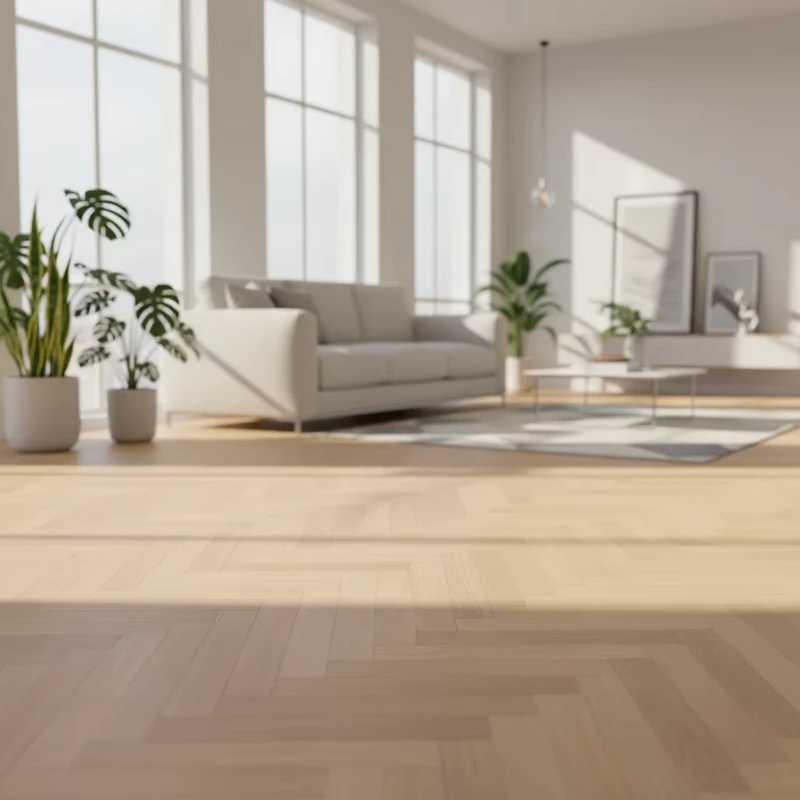 Modern European Engineered Oak Hardwood Flooring Durable Multilayer Design 2215mm Long Planks