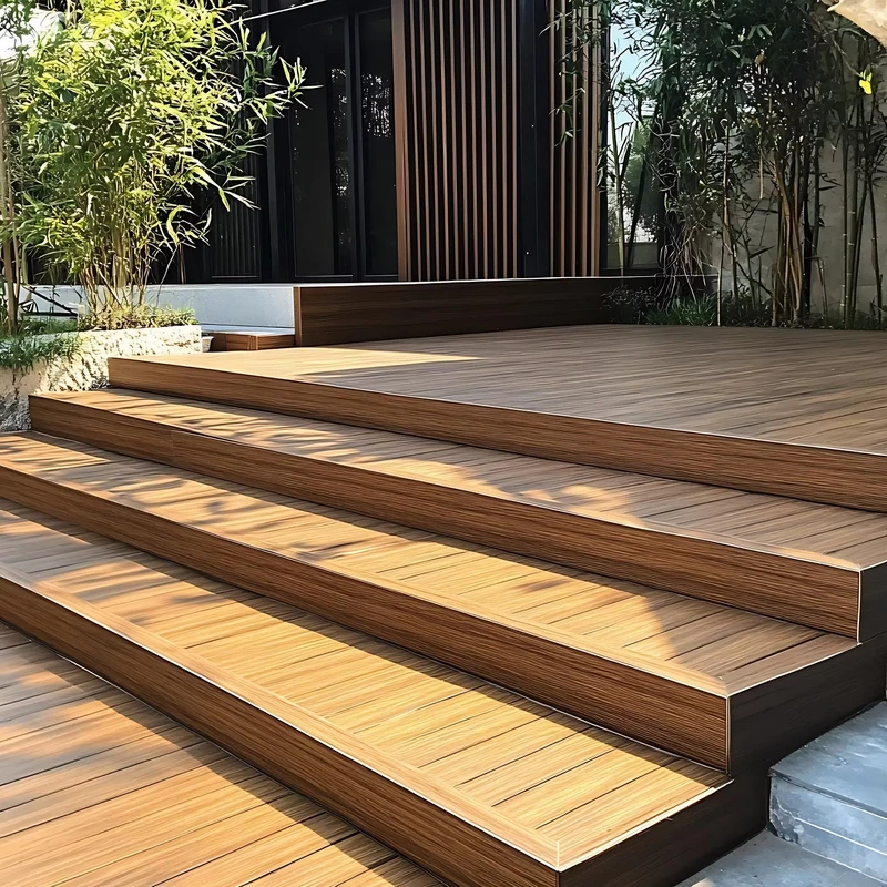 Modern High Quality 2nd Generation WPC Composite Decking Easy Install Eco Friendly Outdoor PVC Floor Smooth Decking Decking