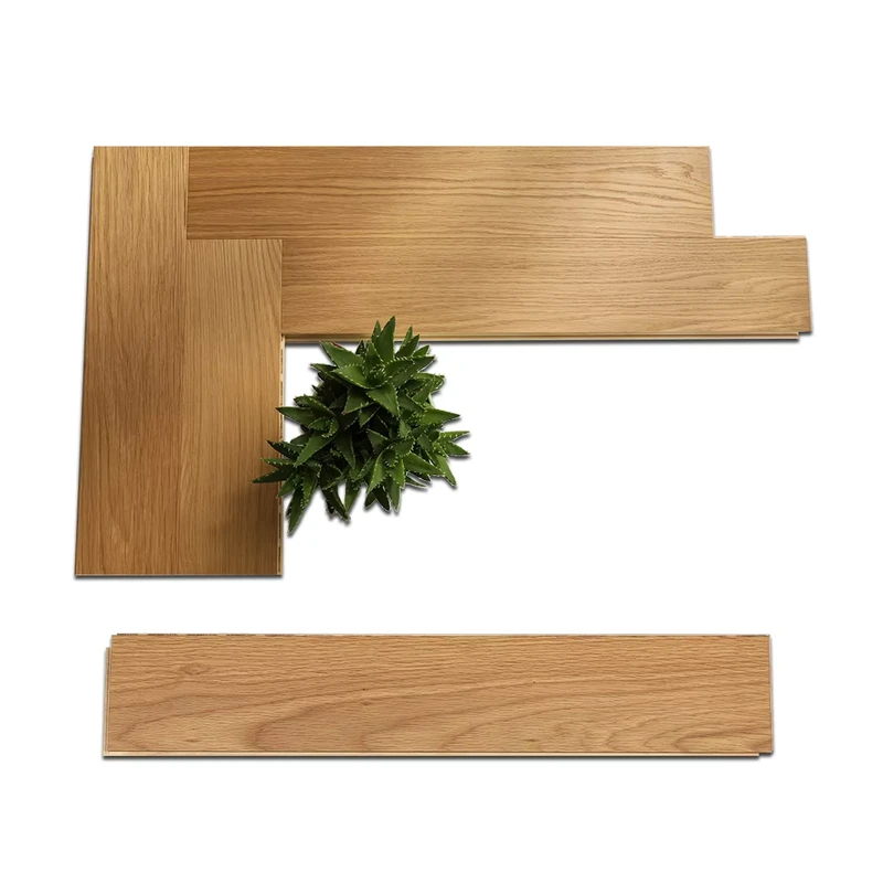 Modern Indoor Flooring Engineered Oak Wide Plank Hardwood Waterproof Brushed Finish Easy Installation Float Glue Nail