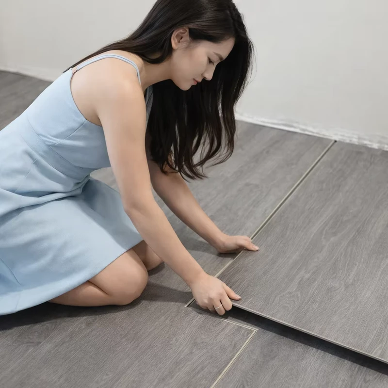 Modern Indoor Waterproof SPC Vinyl Flooring 4mm 5mm 6mm Rigid Core PVC Plastic Plank Interlocking Home