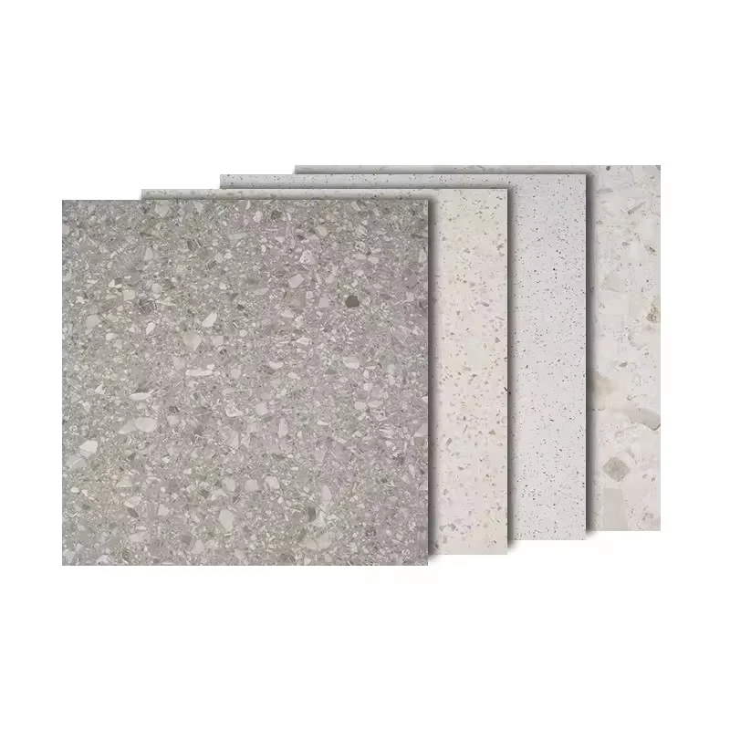Modern Matte Full Porcelain Tiles Fine Carved Glaze Large Particle Terrazzo Floor Tiles Indoor and Outdoor Non-slip Waterproof