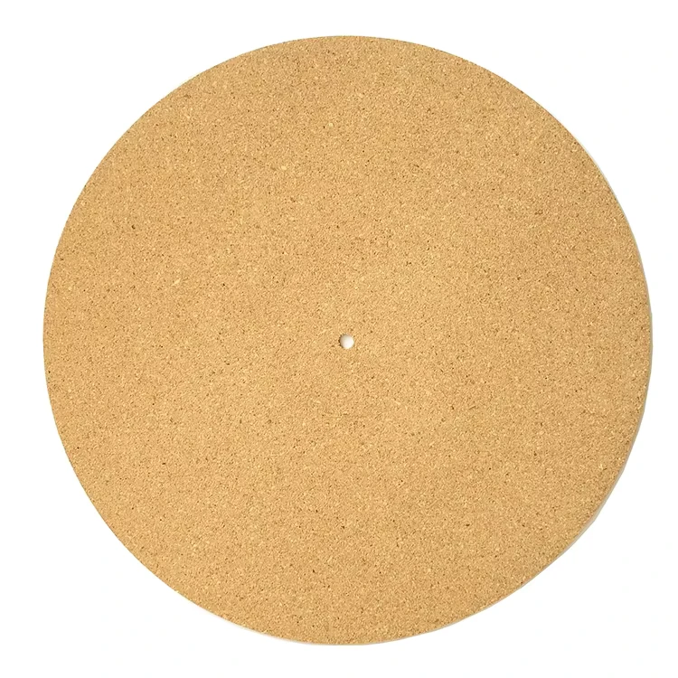Modern New Material Cork Slipmat Record Mat & Pad Customized Turntable 30x30cm 3mm Eco Friendly Coasters
