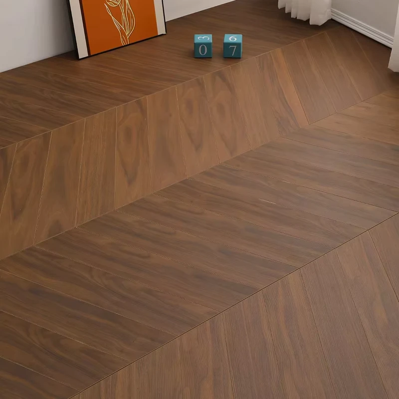 Modern Oak Color Herringbone and Chevron Wood Flooring Indoor Laminated Engineered Hardwood Parquet Brushed Technics