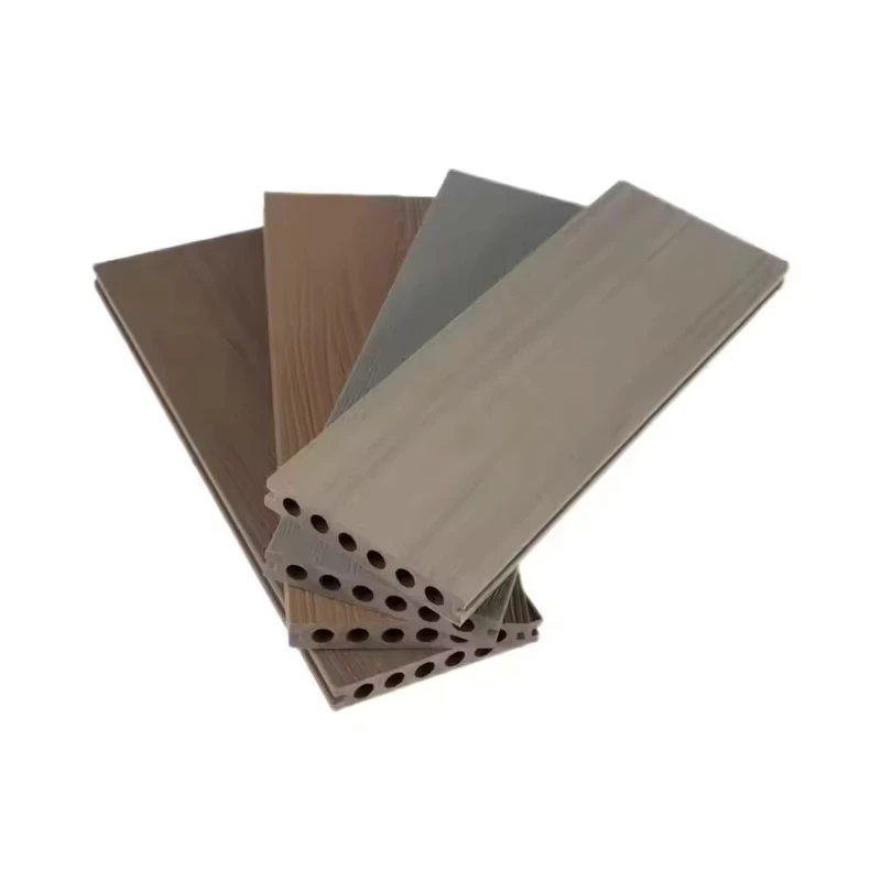 Modern Outdoor Composite Decking Boards WPC Flooring Interlocking Waterproof Anti Slip 3D Wood Grain Walnut Bamboo Co-extrusion