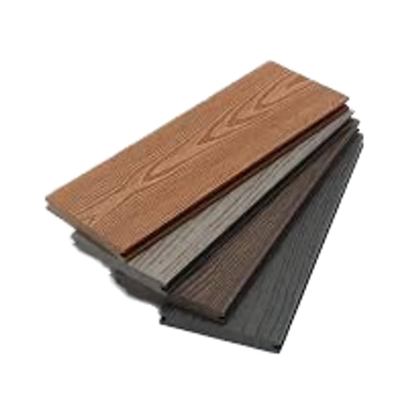 Modern Outdoor Decking with Wood Grain Finish Waterproof WPC Decking Supplier