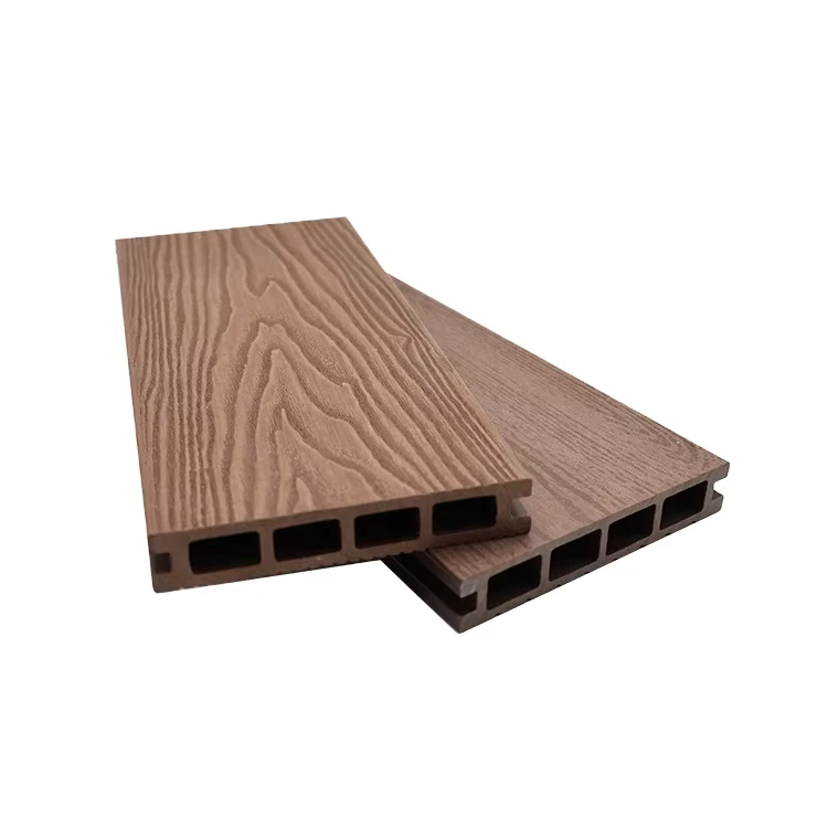 Modern Outdoor Waterproof WPC Hollow Decking 3D Embossing Decking Flooring for Outdoor Use