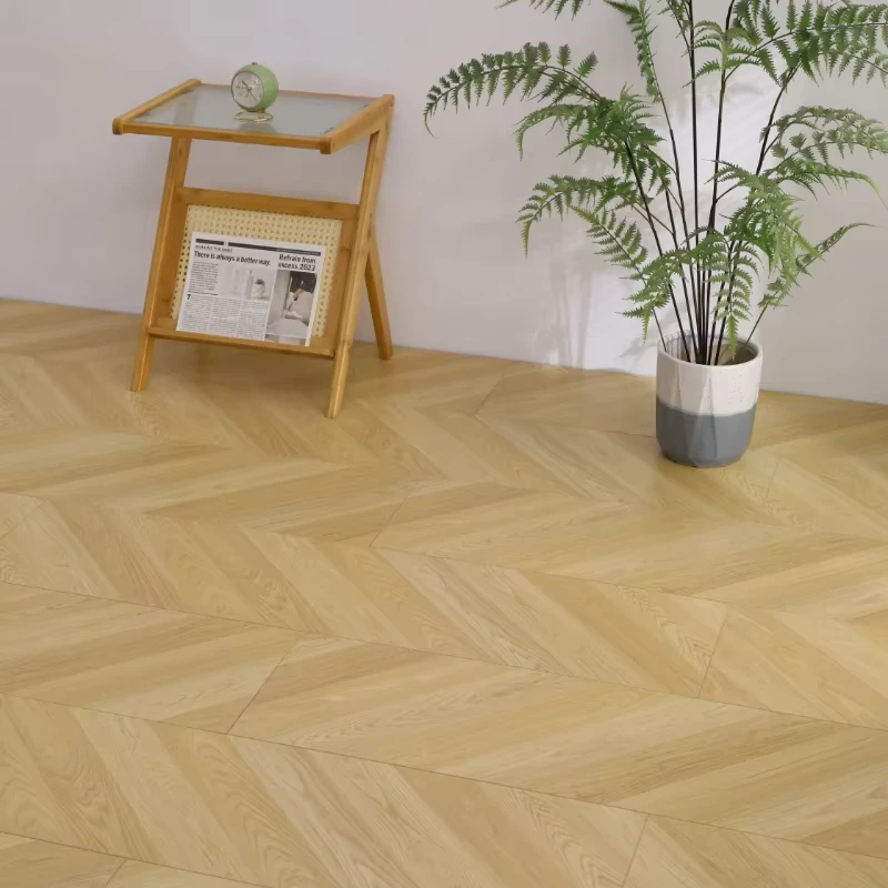 Modern Simple Style Herringbone Engineering Wood Flooring Fishbone Direct Click AC3 HDF Waterproof Wide Plank Smooth Finish