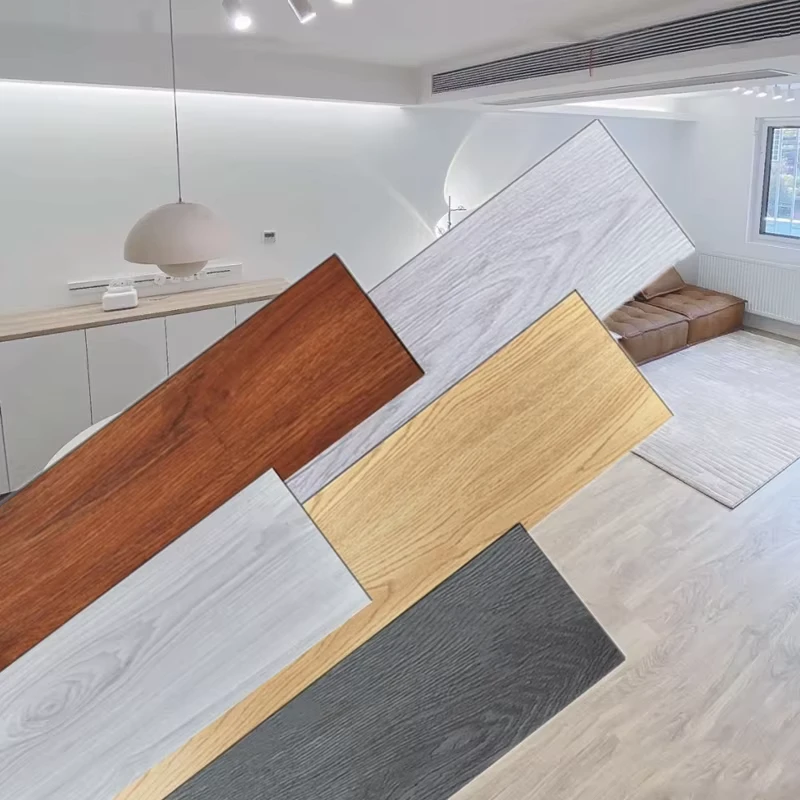 Modern Smooth Oak Wooden Pattern 8mm 12mm Laminated Flooring Easy Click Installation Dance Floor Engineered Tiles Made Walnut