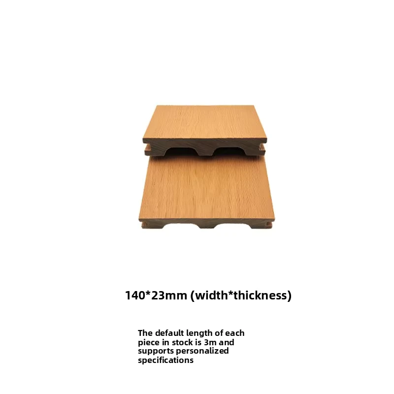 Modern Solid Outdoor WPC Decking for Balconies Co extruded M Profile Wood Grain Board Non Slip Wear Resistant