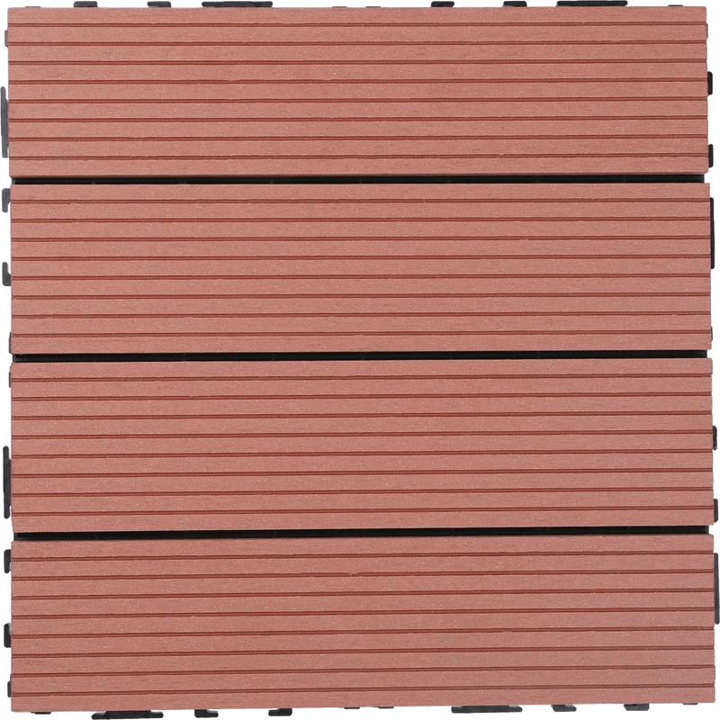 Modern Splicing Co extrusion WPC Decking Waterproof Brushed Interlocking Flooring for Outdoor Use