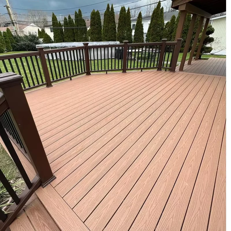 Modern Style Outdoor Composite Decking for Patio Garden Factory Grain Aluminum Waterproof Teak Ipe for Landscape Decking