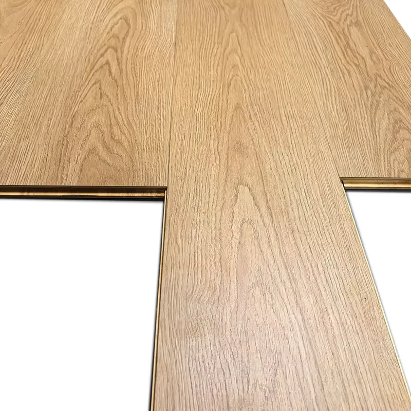 Modern Three Layer Engineered Wood Flooring Natural Oak Surface Hardwood Floor for Residential Commercial Use Easy Click Lock