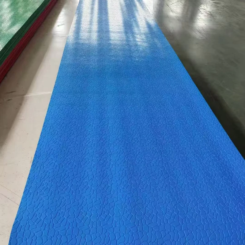 Modern Vinyl Roll Flooring Anti Slip Waterproof Eco Friendly Indoor Various Colors Hospital School Supermarket Warehouse