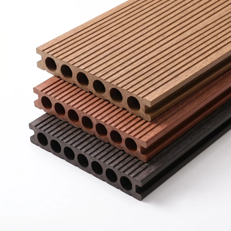 Modern WPC Anti Slip Straight Grain Decking Wood Plastic Composite Flooring Outdoor Floor Deck Planks for Terrace Walkway Garden