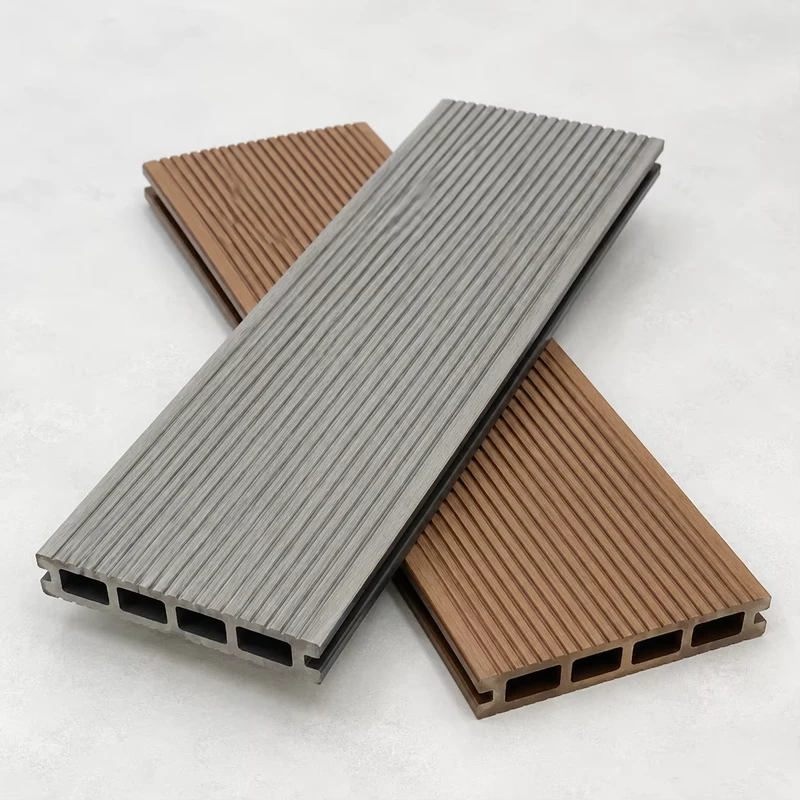 Modern WPC Composite Decking 150x25mm Capped Surface Waterproof Anti UV Anti Slip for Garden Patio Exterior