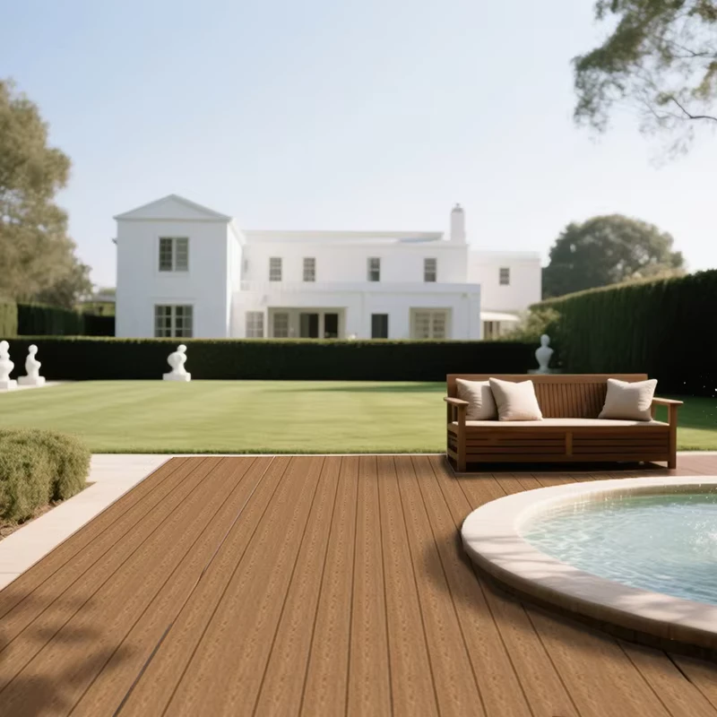 Modern WPC Flooring Wood Garden Decking Outdoor WPC Hollow Decking Movable Flooring Composite WPC Clip Floor Decking for Park