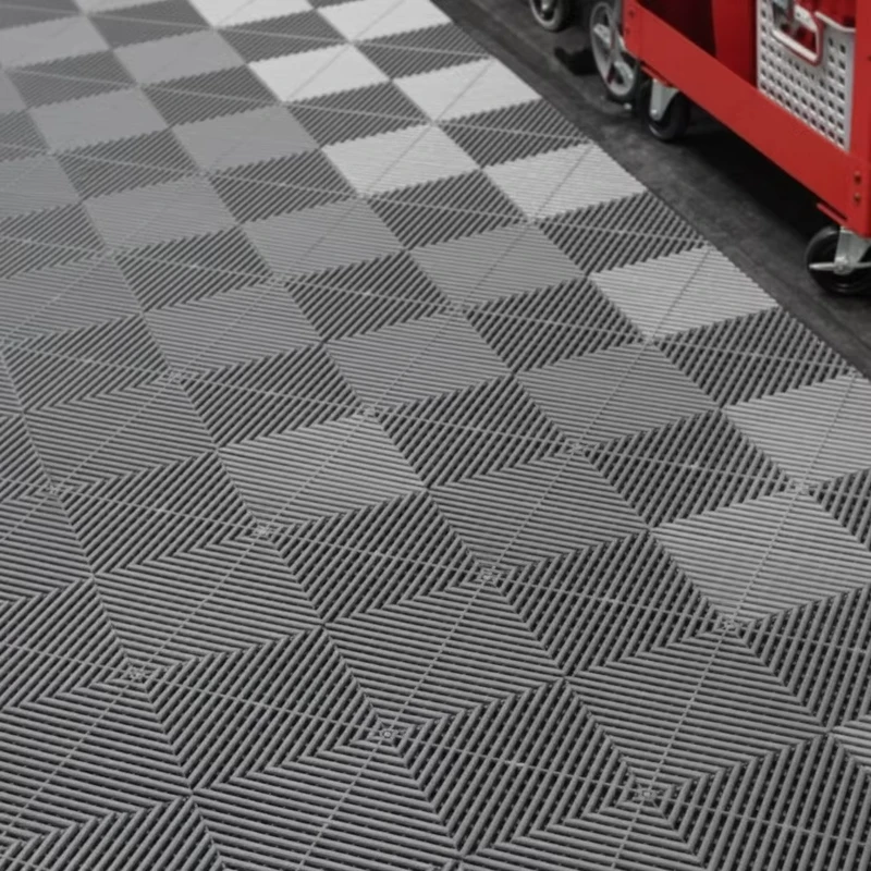 Modular Colorful Interlocking Garage Floor Tiles Industrial Plastic Garage Flooring Mats for Car Detailing Shop Workshop